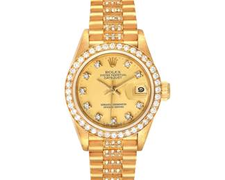 Lot 9961 Rolex Presidential Watch with Diamonds