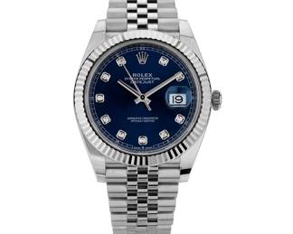 Lot 8102 Rolex Watch with Diamonds