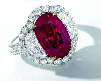 LOT869 Pigeon Blood Ruby Ring