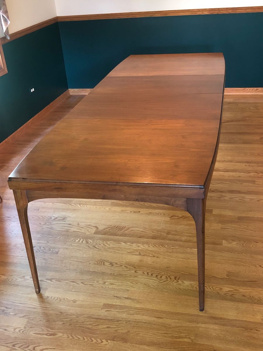 Mid Century Modern Walnut Dining Room Table