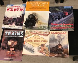 Books about trains. Lots more general interest books