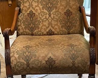 Hekman Woodmark Chair   A Howard Miller Co, High Point, NC   Louis XIV style fauteuil chair