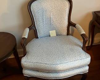 Antique 1890-1910 Rococo Revival Parlor Walnut Armchair with Hand Carved Crest