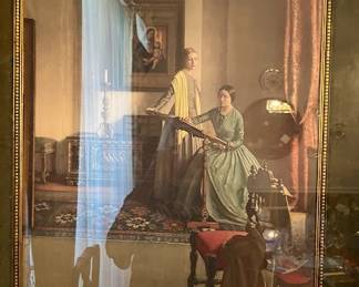 Beautifully Framed "The Sampler" by Leonard Campbell Taylor