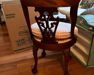 Mahogany Captains Chair - Hand Carved - Based on early 19th Century Style English Design