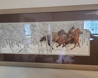 Neat large signed and numbered  print from 1989 by Bev Doolittle "Sacred Ground"