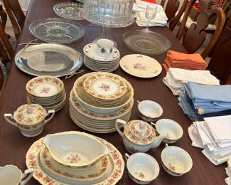 Table top is covered with table pad protector