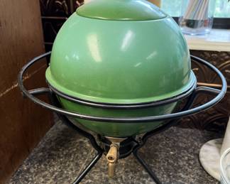 Green Space Age Atomic Sputnik Enamel Beverage Dispenser