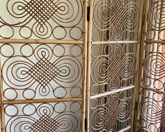 Bamboo 3 panel screen