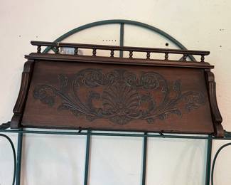 Antique Drop Door Wall Shelf
