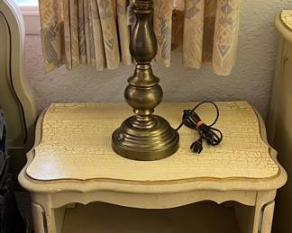French Provincial Nightstand (2), Lamp