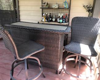 Vintage Wicker Bar - NO ALCOHOL ON PREMISES OR SOLD