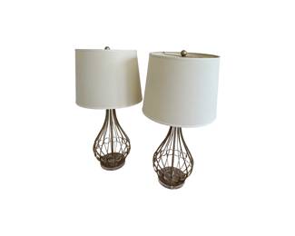 Worlds Away Table Lamps, Pair Lead