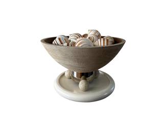 Global Views Decorative Bowl with Shells Lead