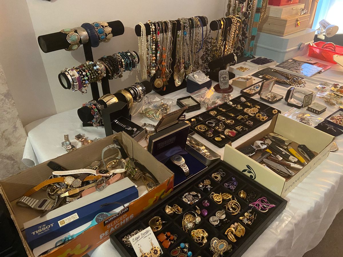 Lots of great costume jewelry.  