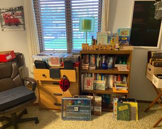 Books, CD ‘s, DVD’s and tons of office supplies