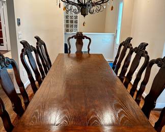 J. Peterman for Jeffco "Tante Paulett's" Farmhouse dining table with six drawers. 84"L x 31.5' W x 31"H.