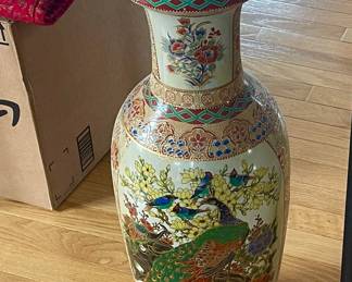 Asian floor vase