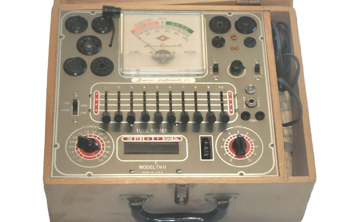 Superior Instruments Company TV-11 Tube Tester (It will test nearly all consumer tubes from the mid 1920's - early 1960's (big pin, octal, loctal, 7 & 9 pin miniature and sub-miniatures))
