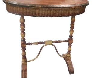 Round side table