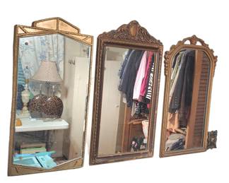 Over 150 various decorative mirrors including antique, mid-century, french and art deco