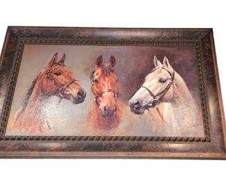 Over 100 different oil paintings and wall prints
