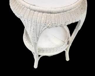 2-foot-tall wicker plant stand