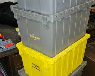 LOT OF STORAGE TOTES