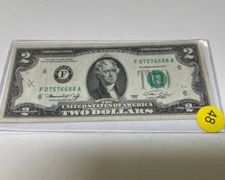 SERIES 1976 $2 BILL