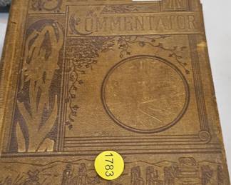 ANTIQUE BIBLE COMMENTARY BOOK