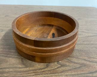 Wood Round Bowl