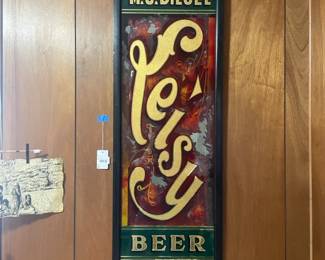 M.G. Siegel Leisy Beer Sign