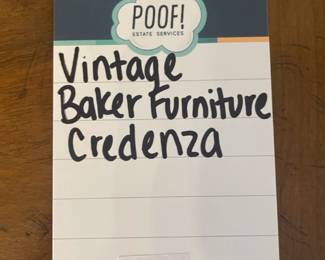 Vintage Baker Furniture Credenza