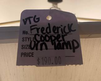 Frederick Cooper lamp