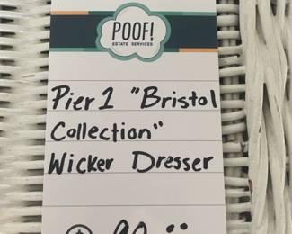 Pier 1 'Bristol Collection' Wicker Dresser