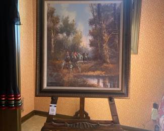 Large Display Easel, Kurt Heydon Oil on Canvas