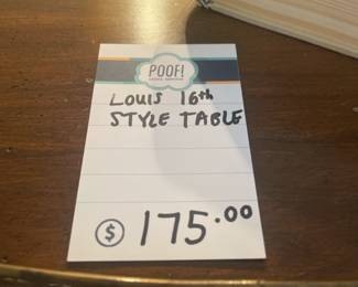 Louis 16th Style Table