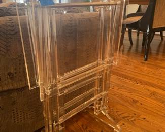 Acrylic Tray Table Set