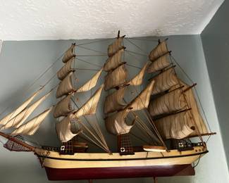 Wood Crafted Sail Ship