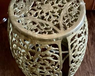 Brass plant stand or side table