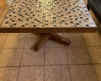 Breakfast table with tile top