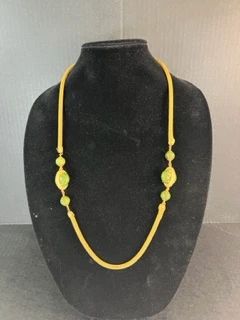 Miriam Haskel Long necklace w/ bakelite