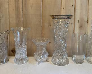 Beautiful Cut Glass Vases