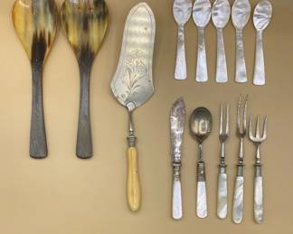 Mother Of Pearl Horn Utensils