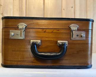 Fabulous Suitcase w Wood Veneer