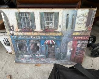 Canvas Print of French Street Scene