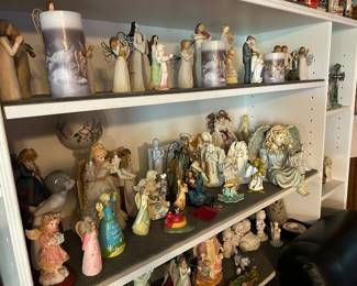Shelves of  Fabulous Angel Collections including Willow Tree and More!
