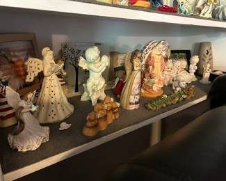 Shelves of  Fabulous Angel Collections including Willow Tree and More!