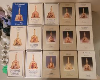 Hummel bells in boxes: every year 1979-1992