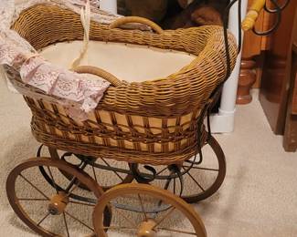 Vintage doll carriage 